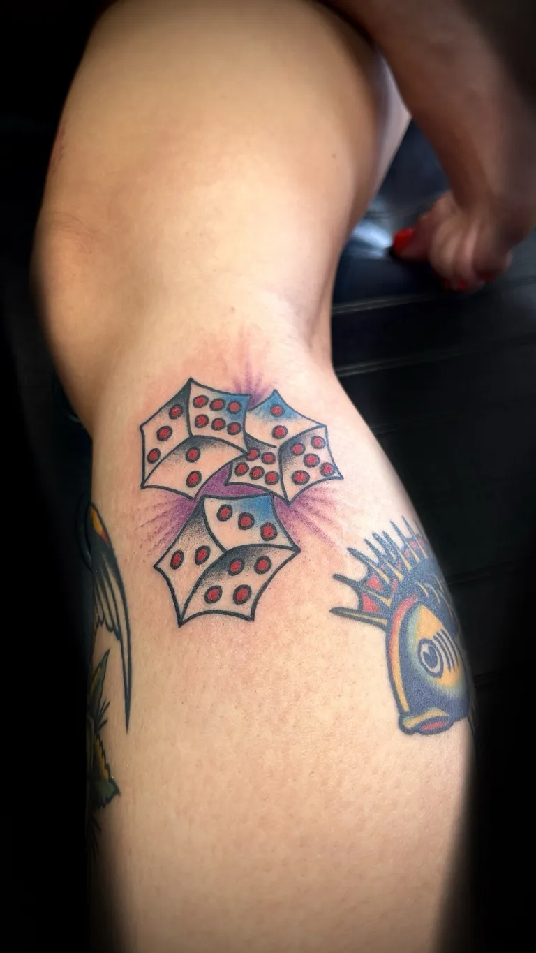 American Traditional tattoo by Kurt (Tatzilla) at Golden Child Tattoo in Escondido