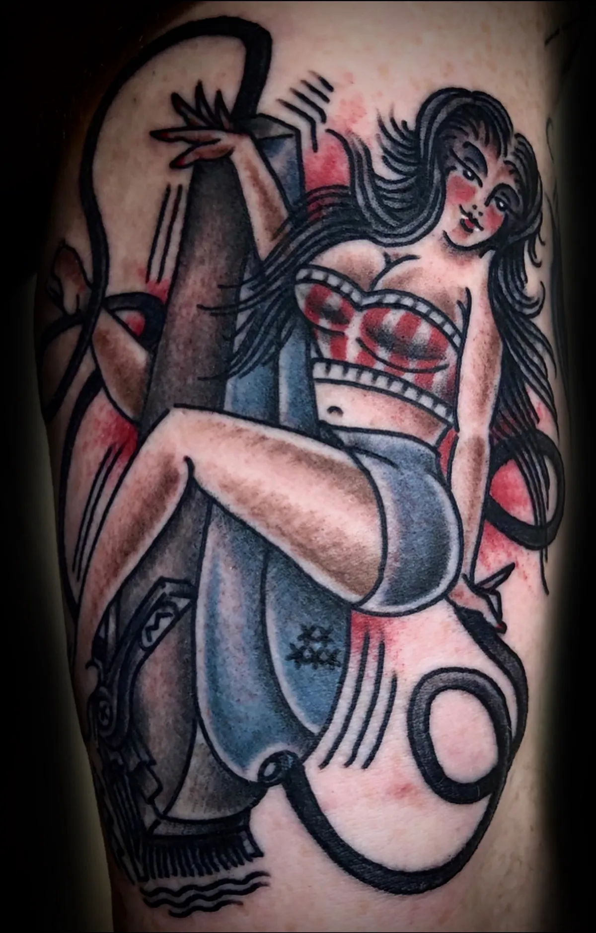 American Traditional tattoo by Kurt (Tatzilla) at Golden Child Tattoo in Escondido