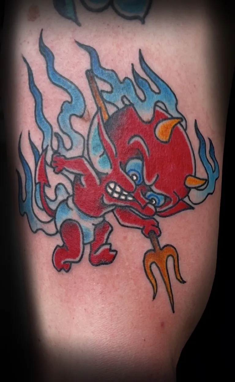 American Traditional tattoo by Kurt (Tatzilla) at Golden Child Tattoo in Escondido