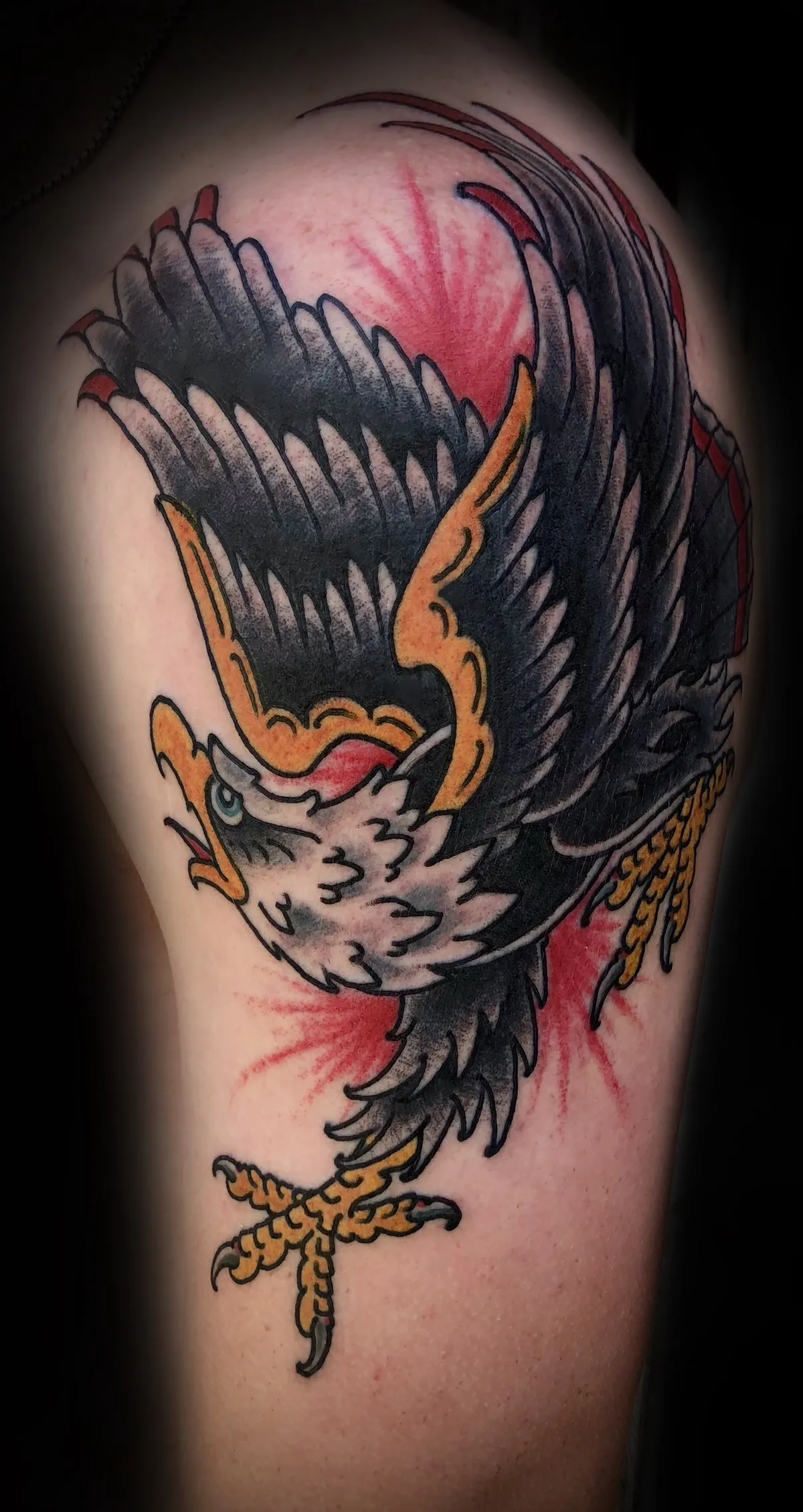 American Traditional tattoo by Kurt (Tatzilla) at Golden Child Tattoo in Escondido