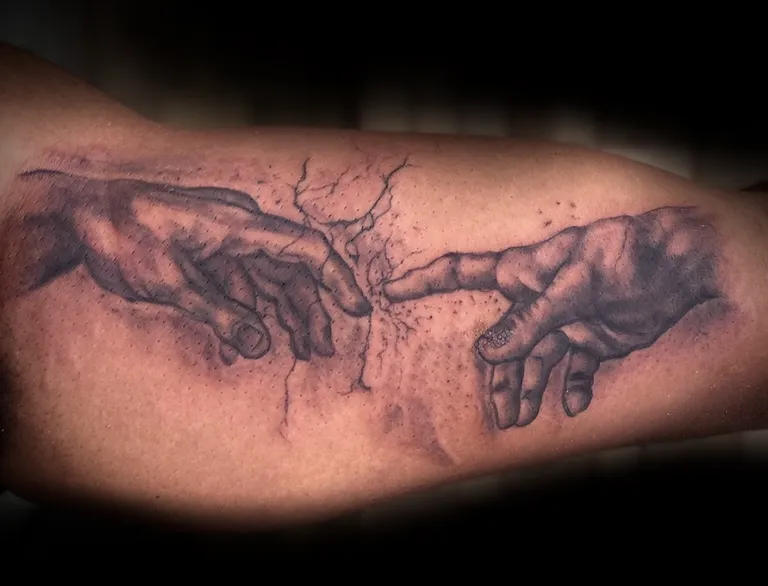 Black & Gray tattoo by Kurt (Tatzilla) at Golden Child Tattoo in Escondido