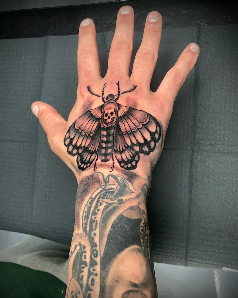 Black & Gray tattoo by Brandon Castillo AKA Sixer at Golden Child Tattoo in Escondido