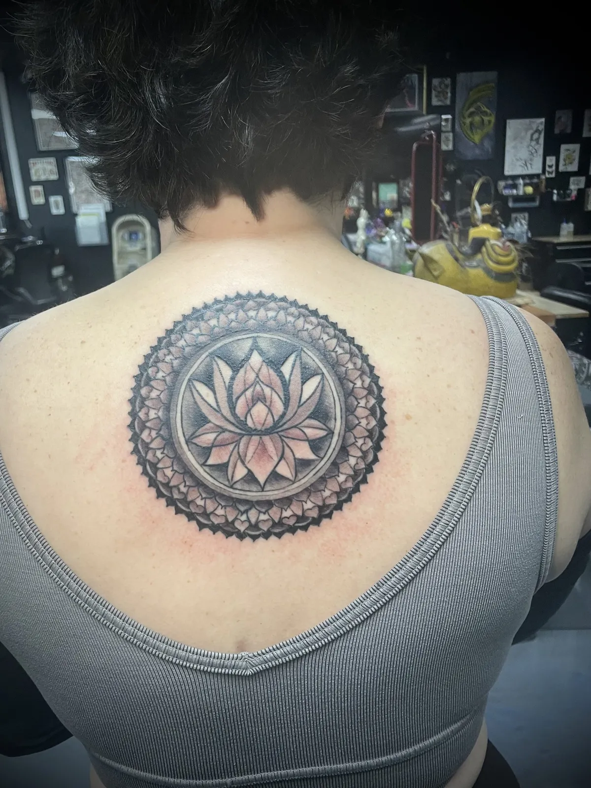 Black & Gray tattoo by Brandon Castillo AKA Sixer at Golden Child Tattoo in Escondido