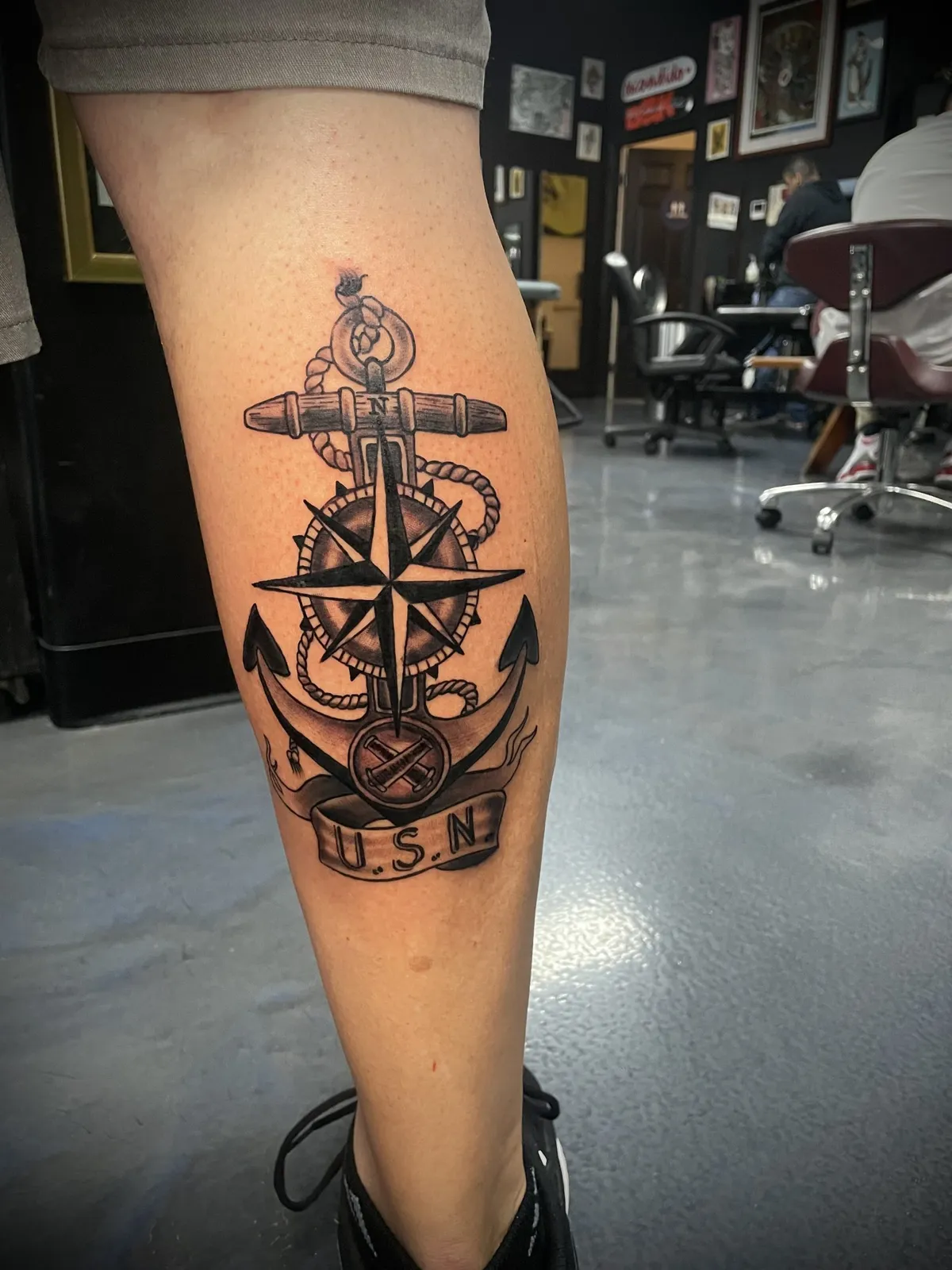 Black & Gray tattoo by Brandon Castillo AKA Sixer at Golden Child Tattoo in Escondido