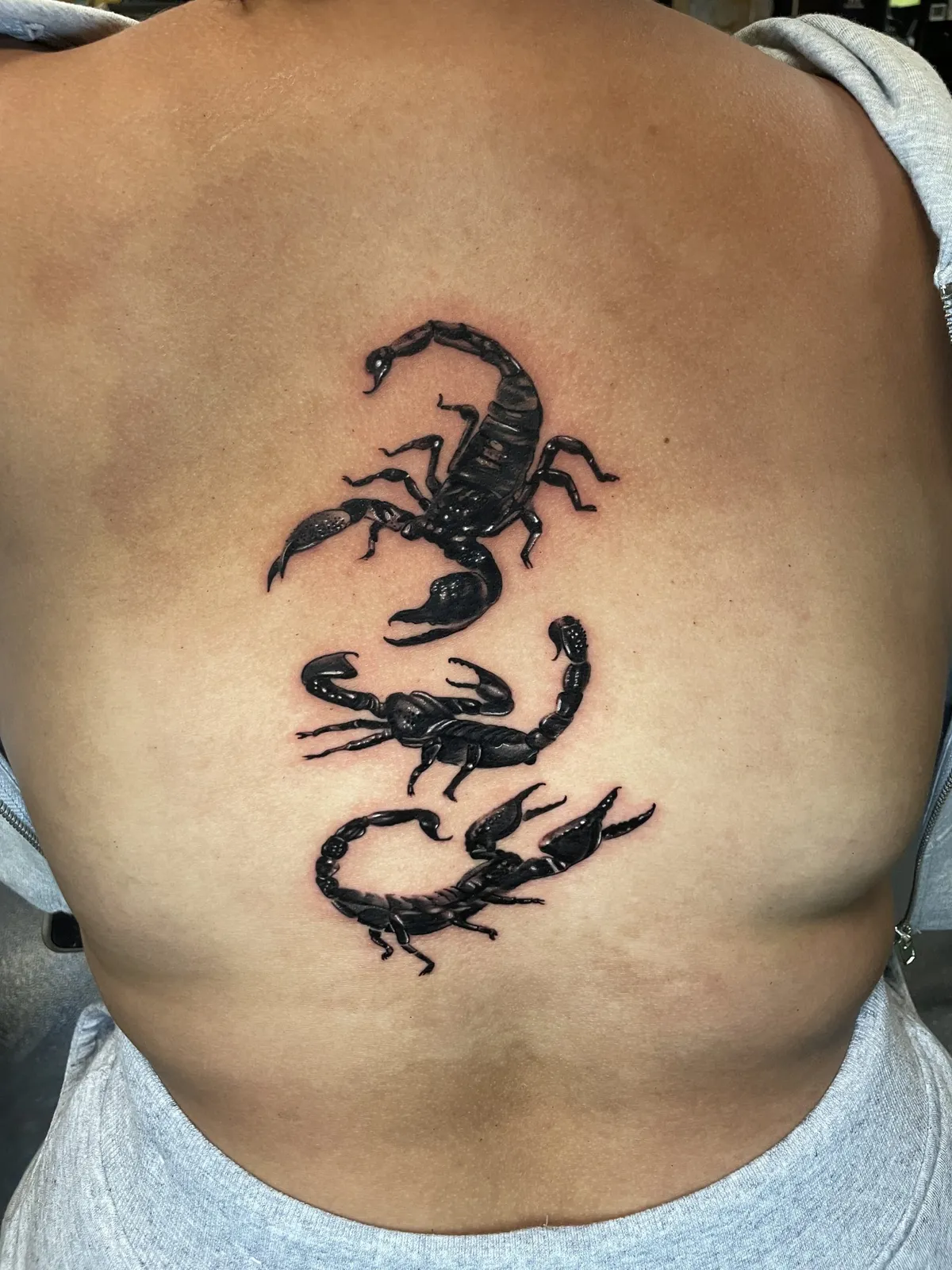Black & Gray tattoo by Brandon Castillo AKA Sixer at Golden Child Tattoo in Escondido