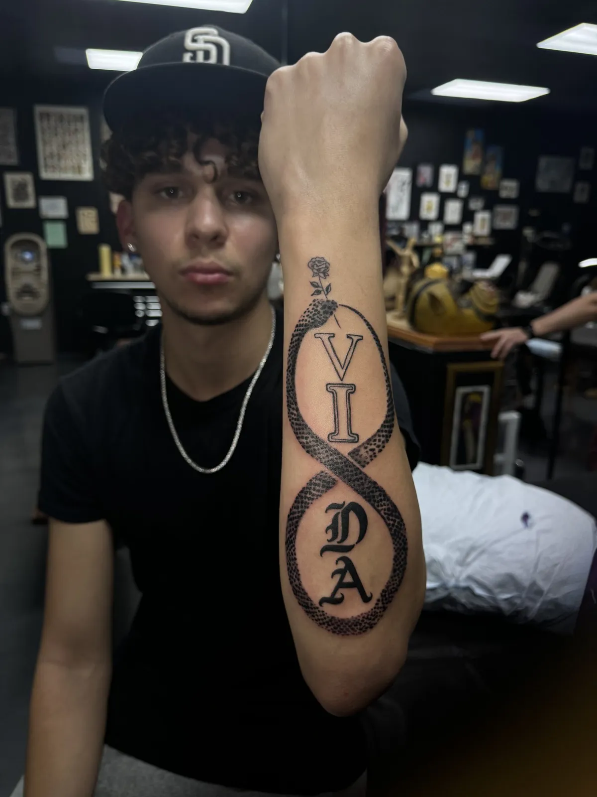 Black & Gray tattoo by Brandon Castillo AKA Sixer at Golden Child Tattoo in Escondido