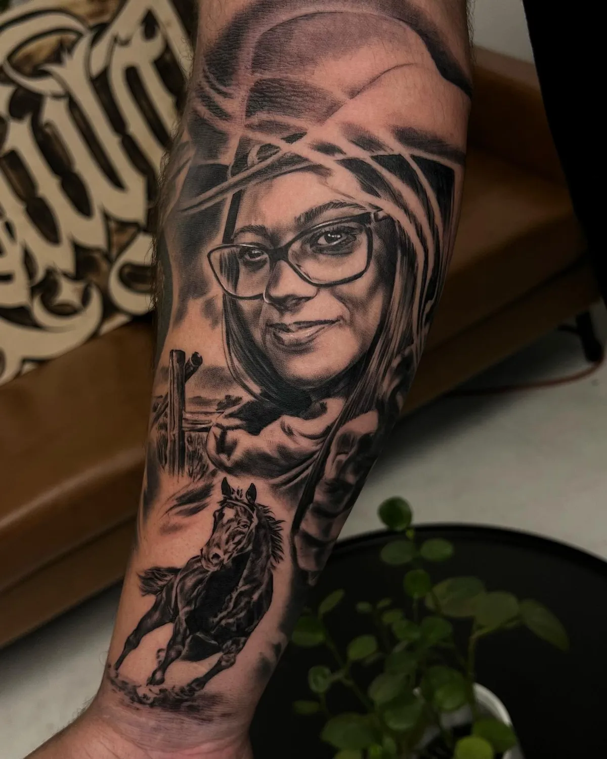 Black & Gray tattoo by Sloe Rivera at Golden Child Tattoo in Escondido