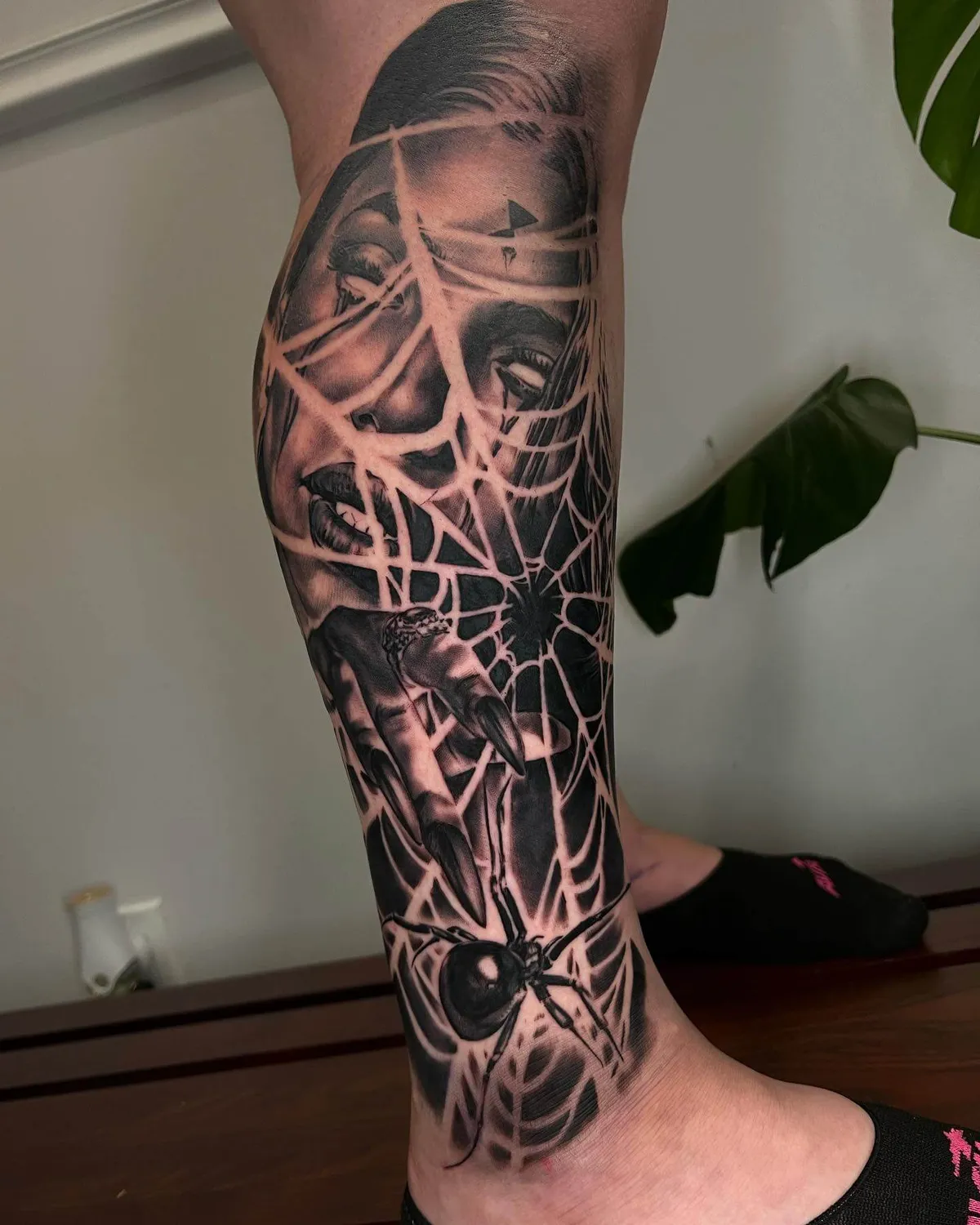 Black & Gray tattoo by Sloe Rivera at Golden Child Tattoo in Escondido