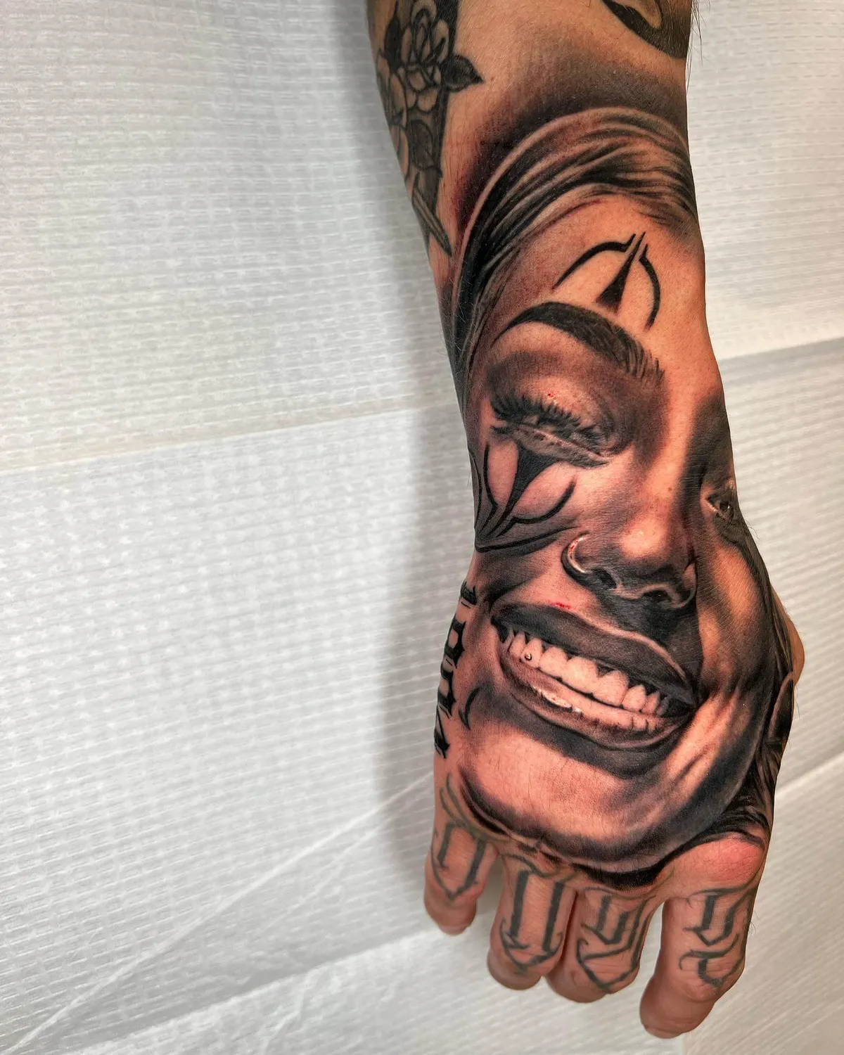 Black & Gray tattoo by Sloe Rivera at Golden Child Tattoo in Escondido