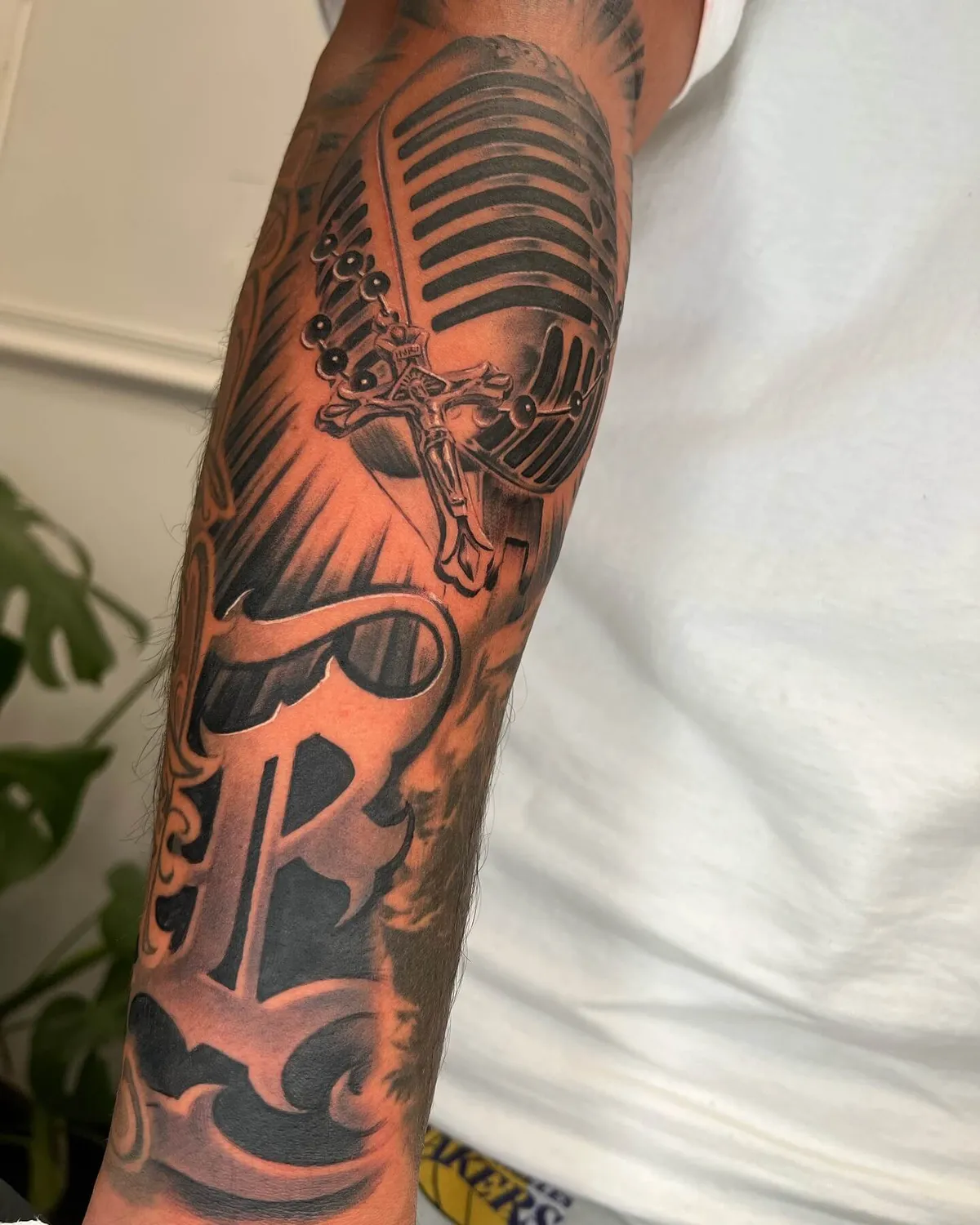 Black & Gray tattoo by Sloe Rivera at Golden Child Tattoo in Escondido