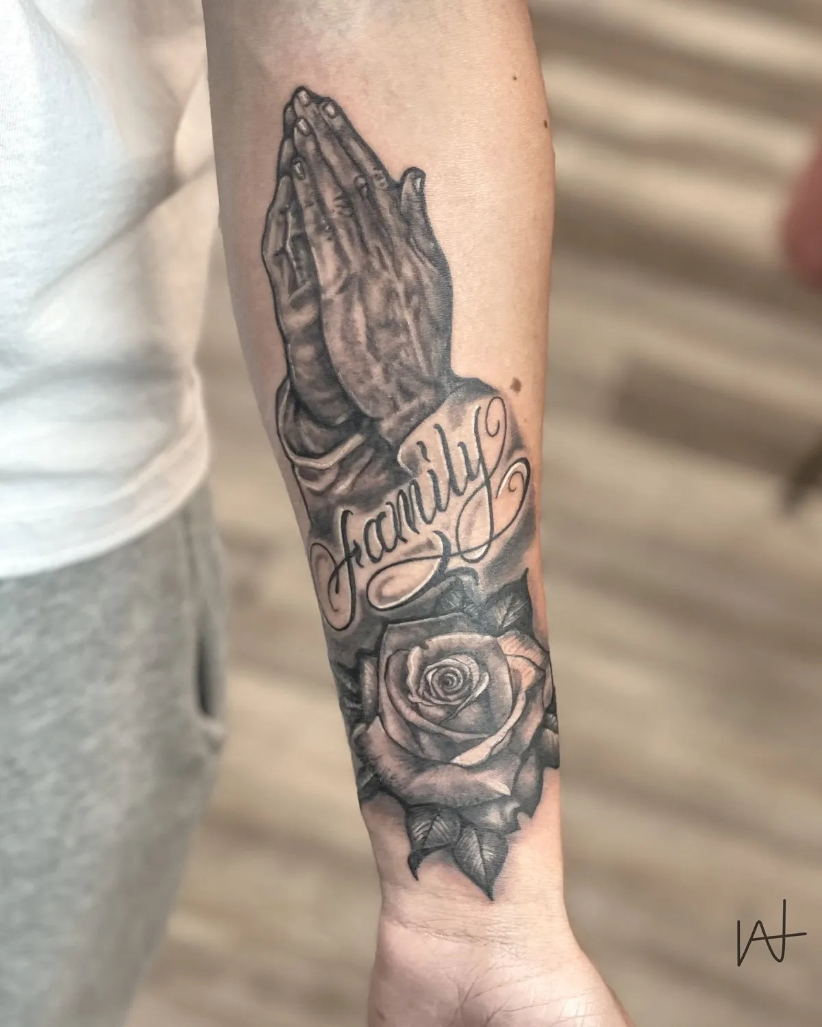 Chicano tattoo by Katherine Parada at Golden Child Tattoo in Escondido