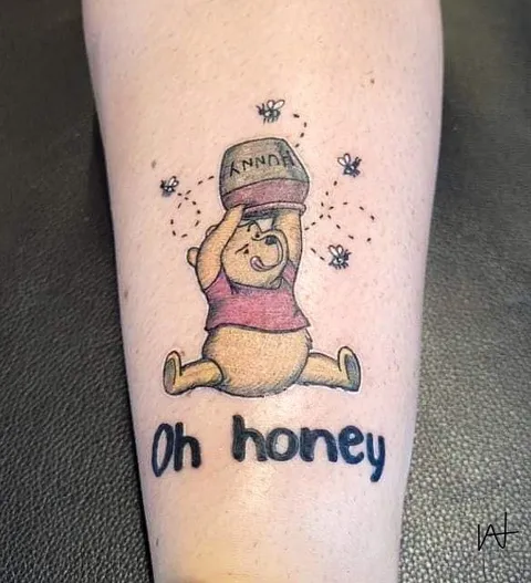 Color tattoo by Katherine Parada at Golden Child Tattoo in Escondido