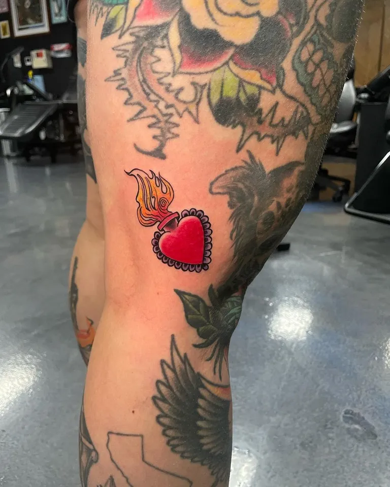 Color tattoo by Brandon Castillo AKA Sixer at Golden Child Tattoo in Escondido