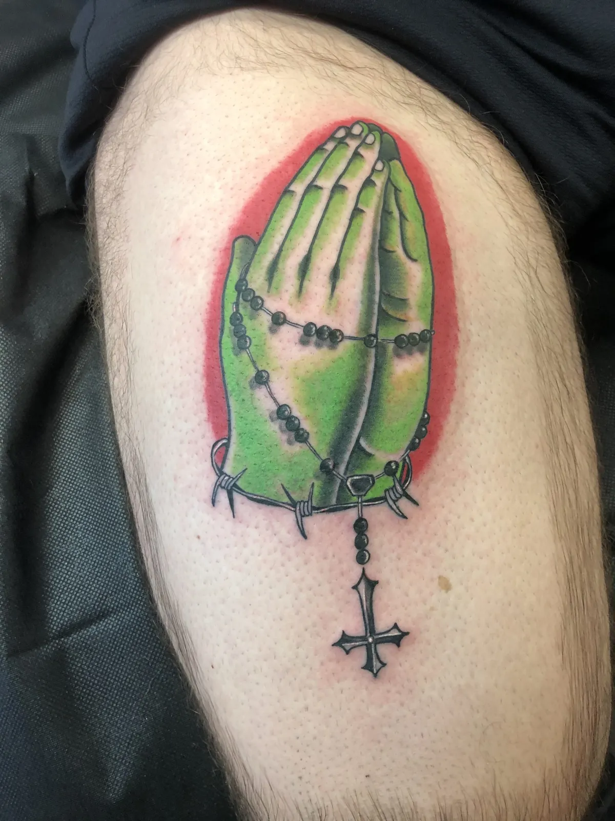 Color tattoo by Brandon Castillo AKA Sixer at Golden Child Tattoo in Escondido