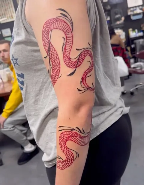 Color tattoo by Brandon Castillo AKA Sixer at Golden Child Tattoo in Escondido