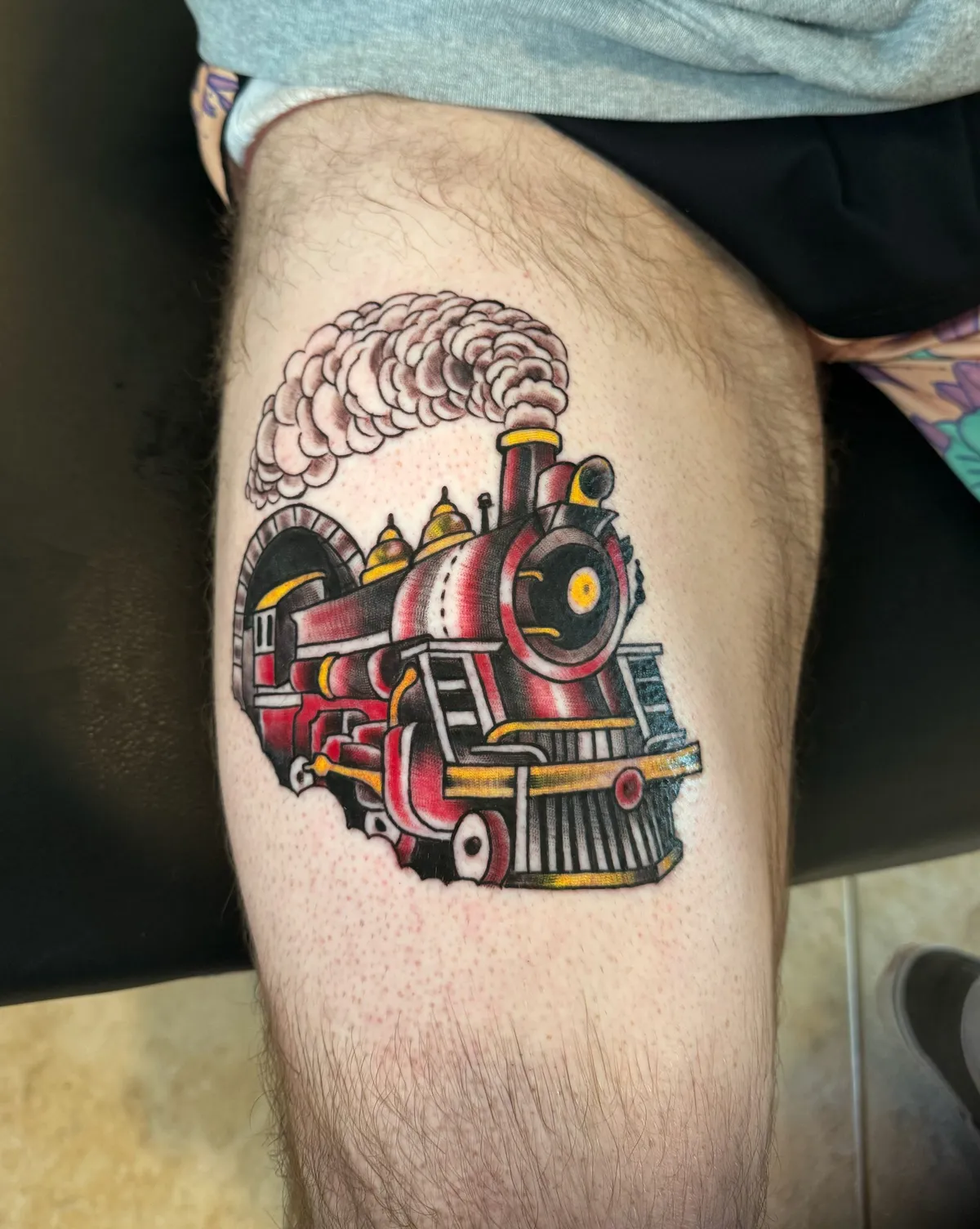 Color tattoo by Brandon Castillo AKA Sixer at Golden Child Tattoo in Escondido