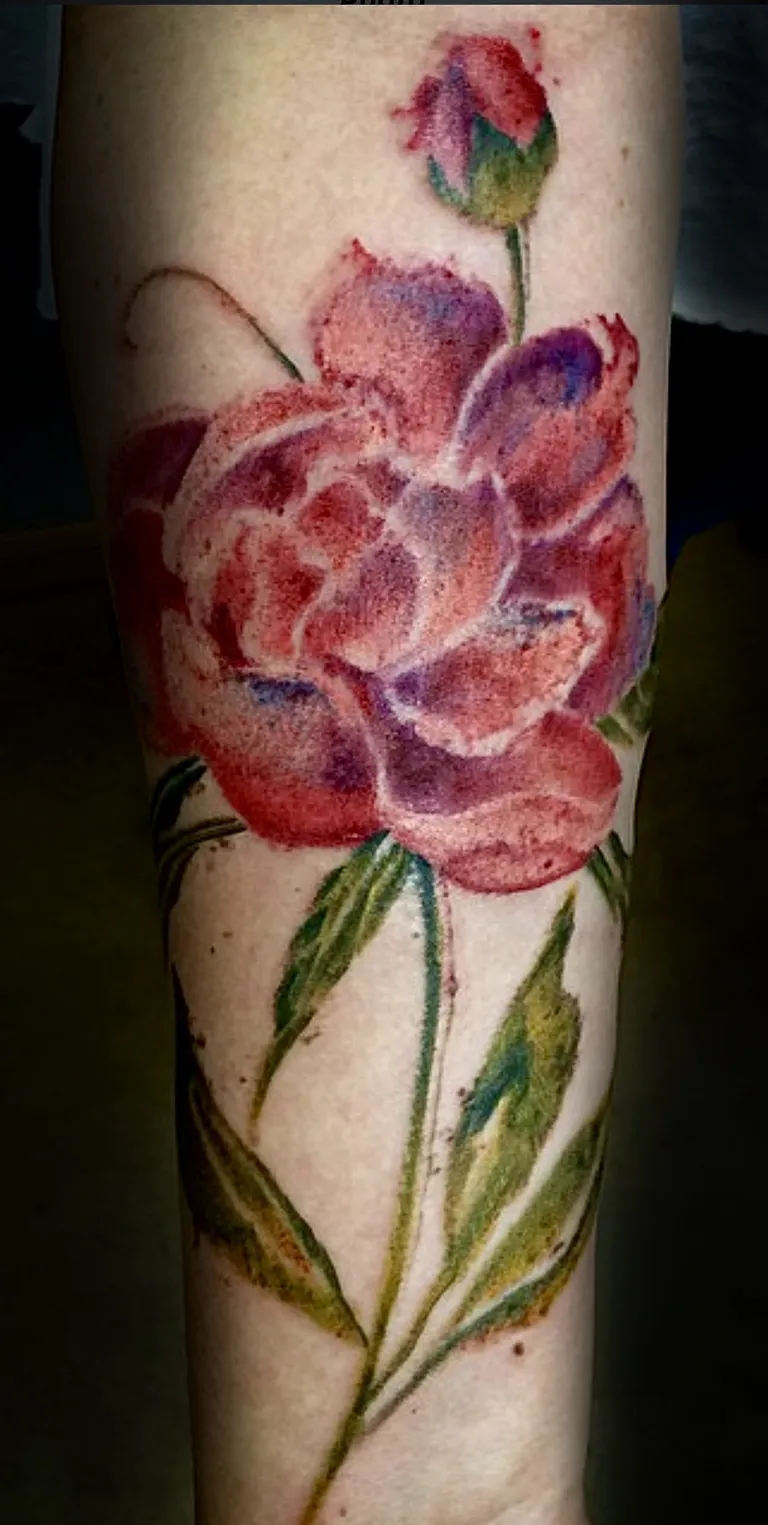 Feminine tattoo by Kurt (Tatzilla) at Golden Child Tattoo in Escondido
