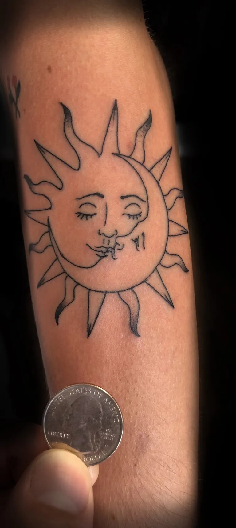Feminine tattoo by Kurt (Tatzilla) at Golden Child Tattoo in Escondido