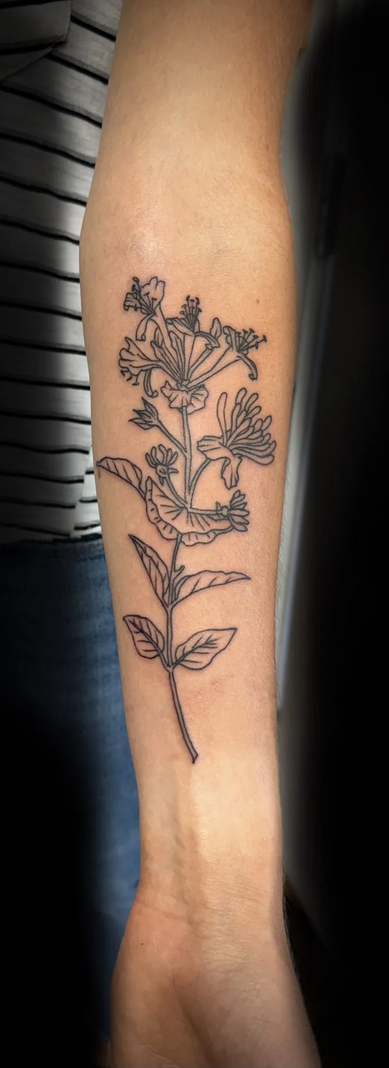 Feminine tattoo by Kurt (Tatzilla) at Golden Child Tattoo in Escondido