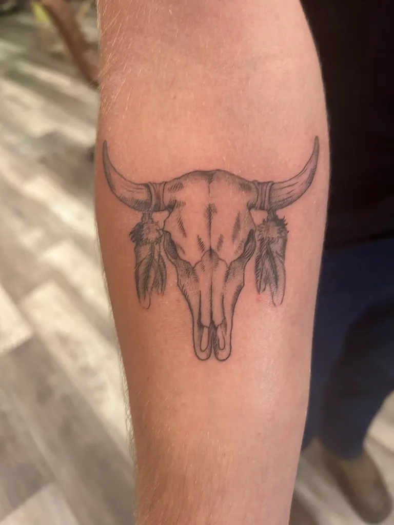 Fine Line tattoo by Katelyn Alvarado at Golden Child Tattoo in Escondido