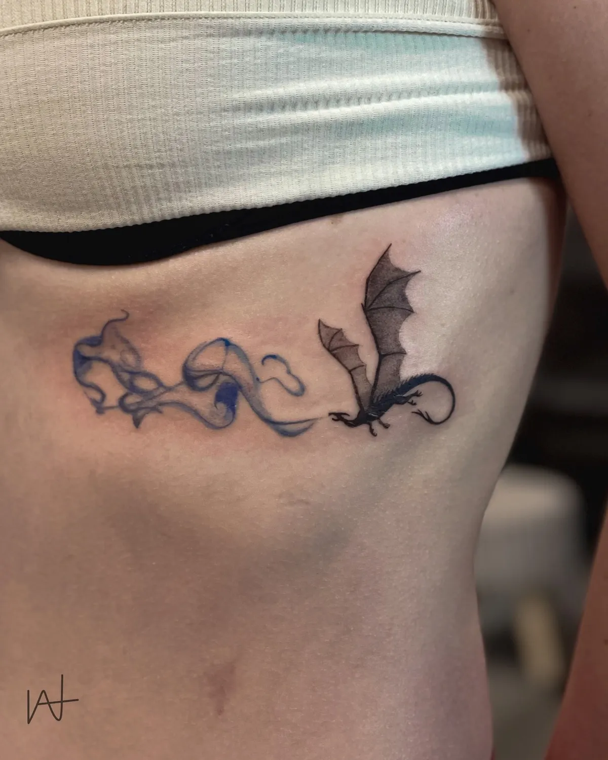 Fine Line tattoo by Katherine Parada at Golden Child Tattoo in Escondido