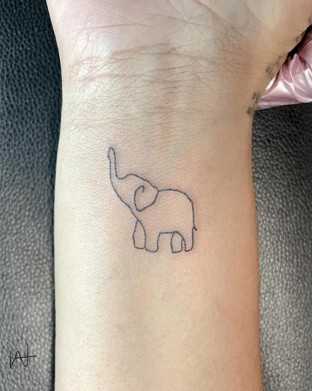 Fine Line tattoo by Katherine Parada at Golden Child Tattoo in Escondido