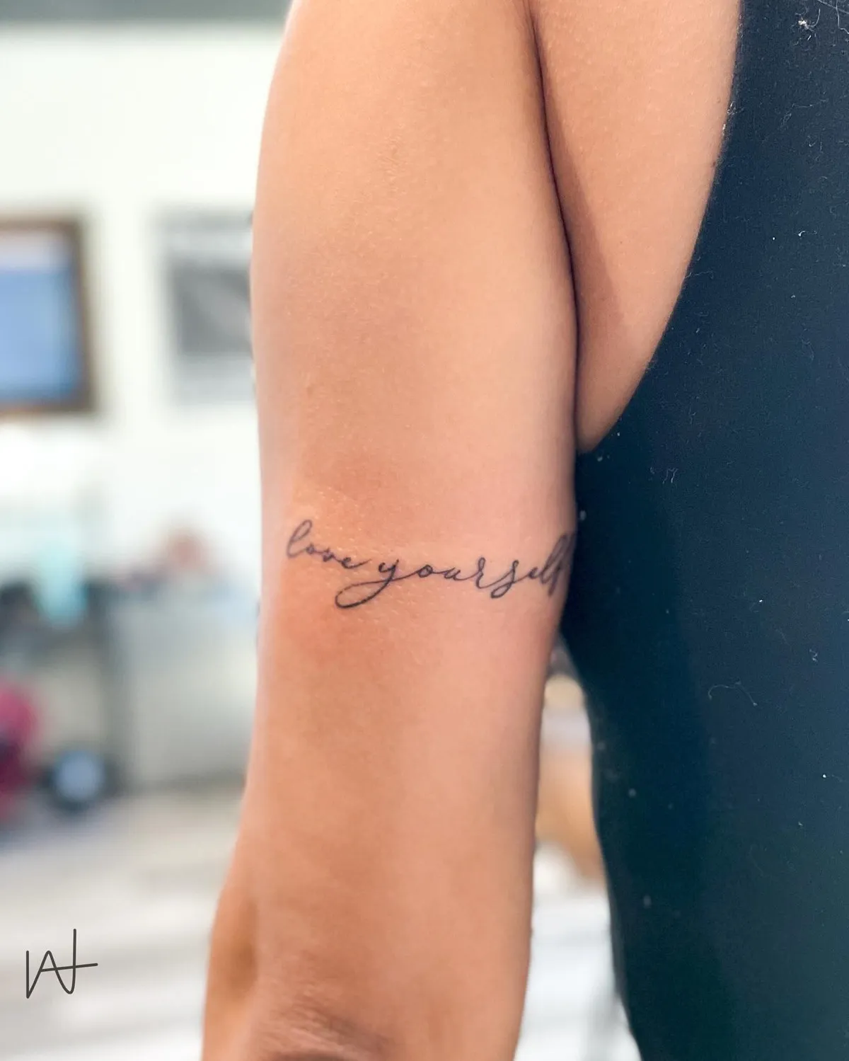Fine Line tattoo by Katherine Parada at Golden Child Tattoo in Escondido