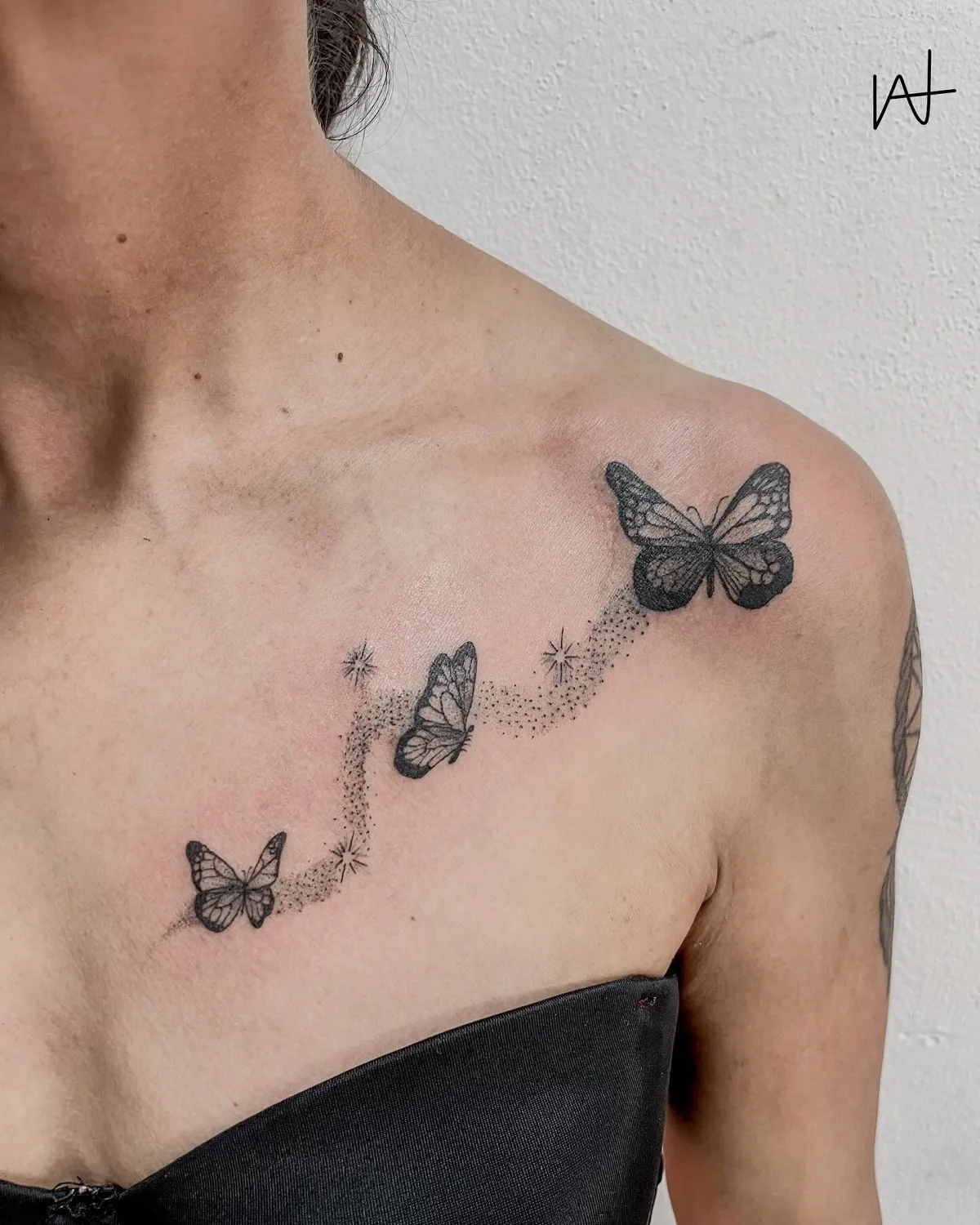 Fine Line tattoo by Katherine Parada at Golden Child Tattoo in Escondido
