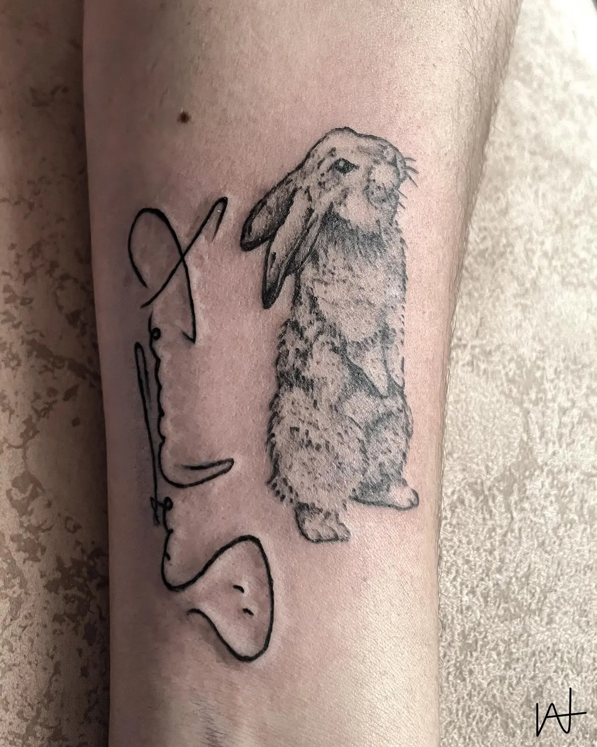 Fine Line tattoo by Katherine Parada at Golden Child Tattoo in Escondido