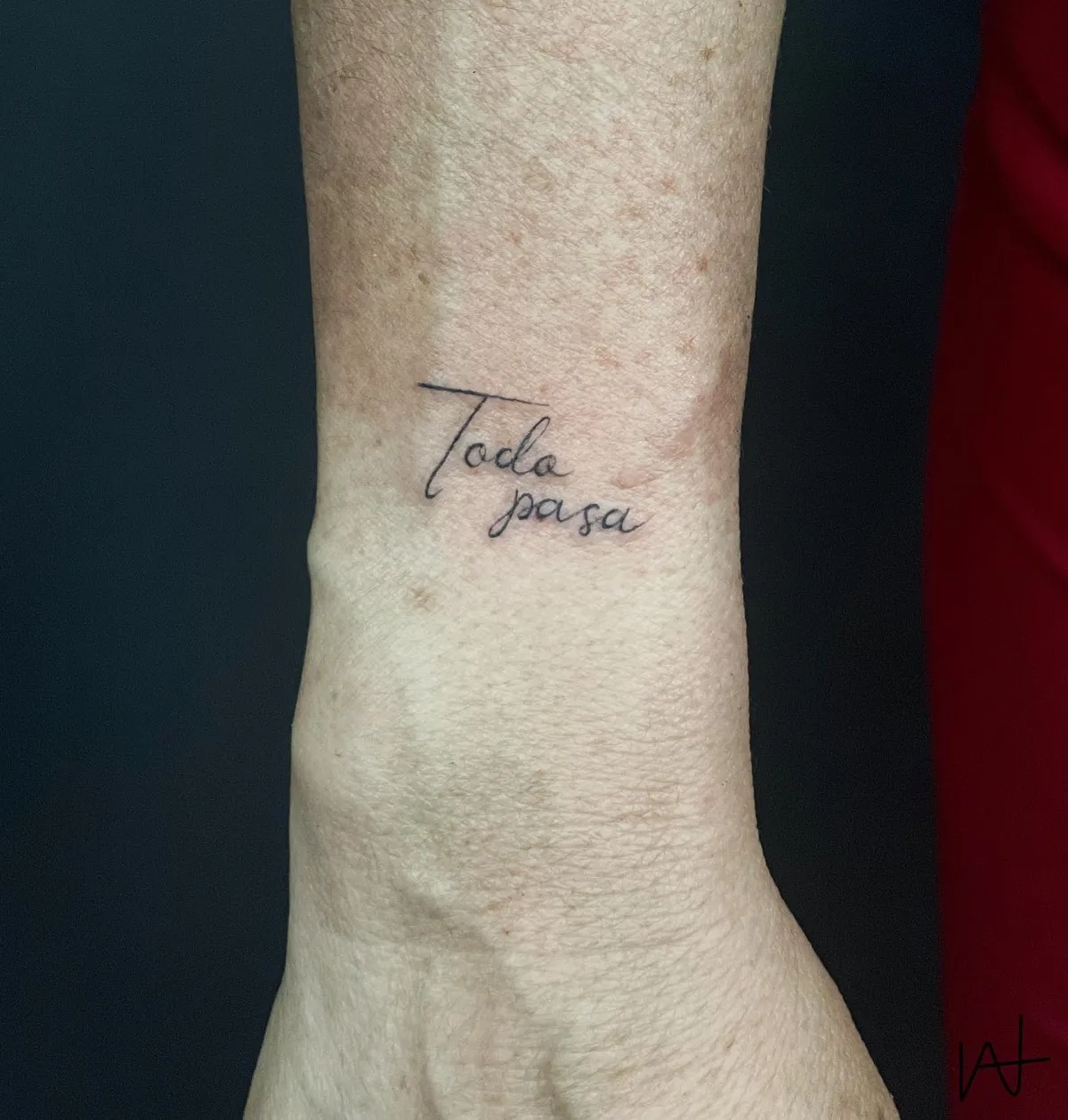 Fine Line tattoo by Katherine Parada at Golden Child Tattoo in Escondido