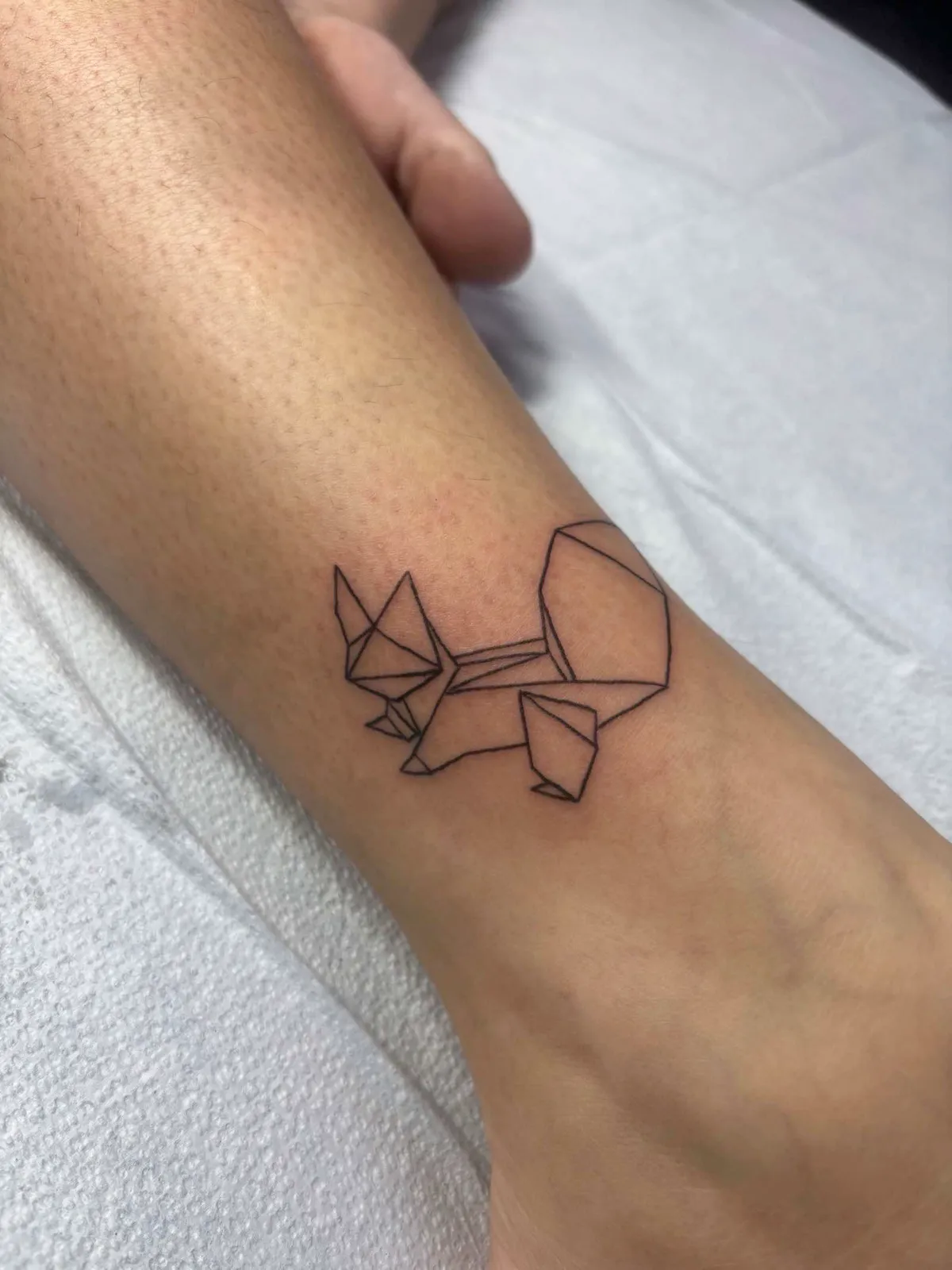 Fine Line tattoo by Melissa at Golden Child Tattoo in Escondido