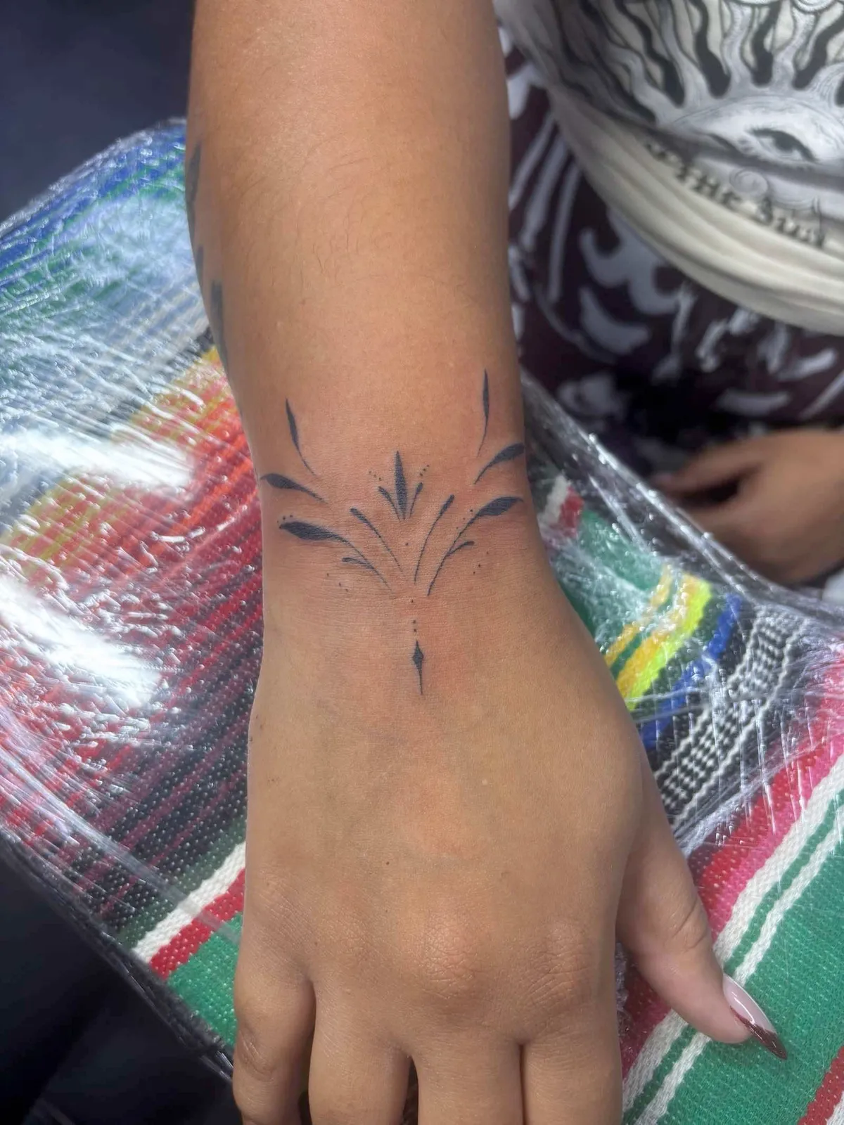 Fine Line tattoo by Melissa at Golden Child Tattoo in Escondido