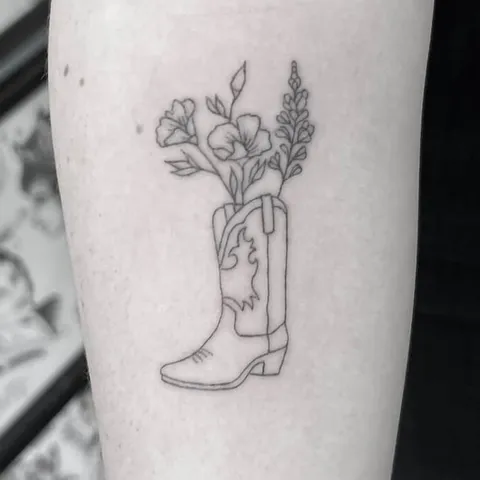 Fine Line tattoo by Stephen Carballo at Golden Child Tattoo in Escondido