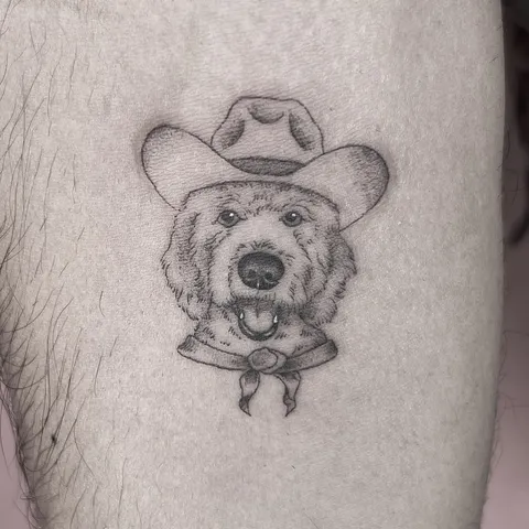Fine Line tattoo by Stephen Carballo at Golden Child Tattoo in Escondido