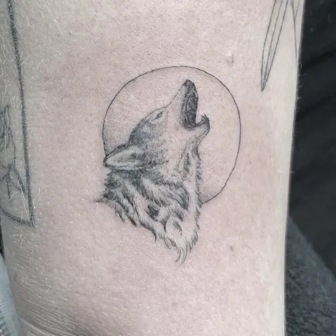 Fine Line tattoo by Stephen Carballo at Golden Child Tattoo in Escondido