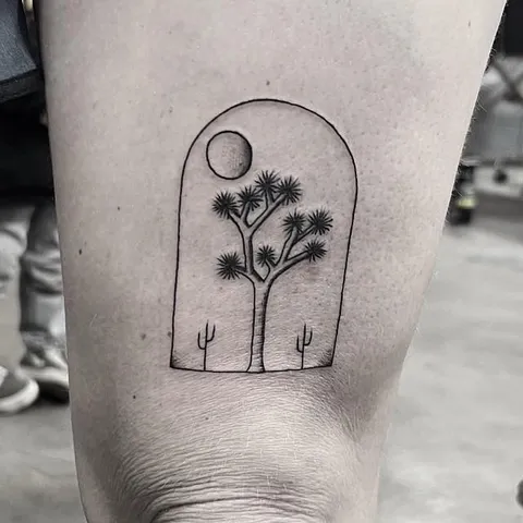 Fine Line tattoo by Stephen Carballo at Golden Child Tattoo in Escondido
