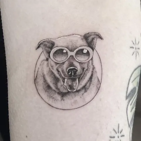 Fine Line tattoo by Stephen Carballo at Golden Child Tattoo in Escondido
