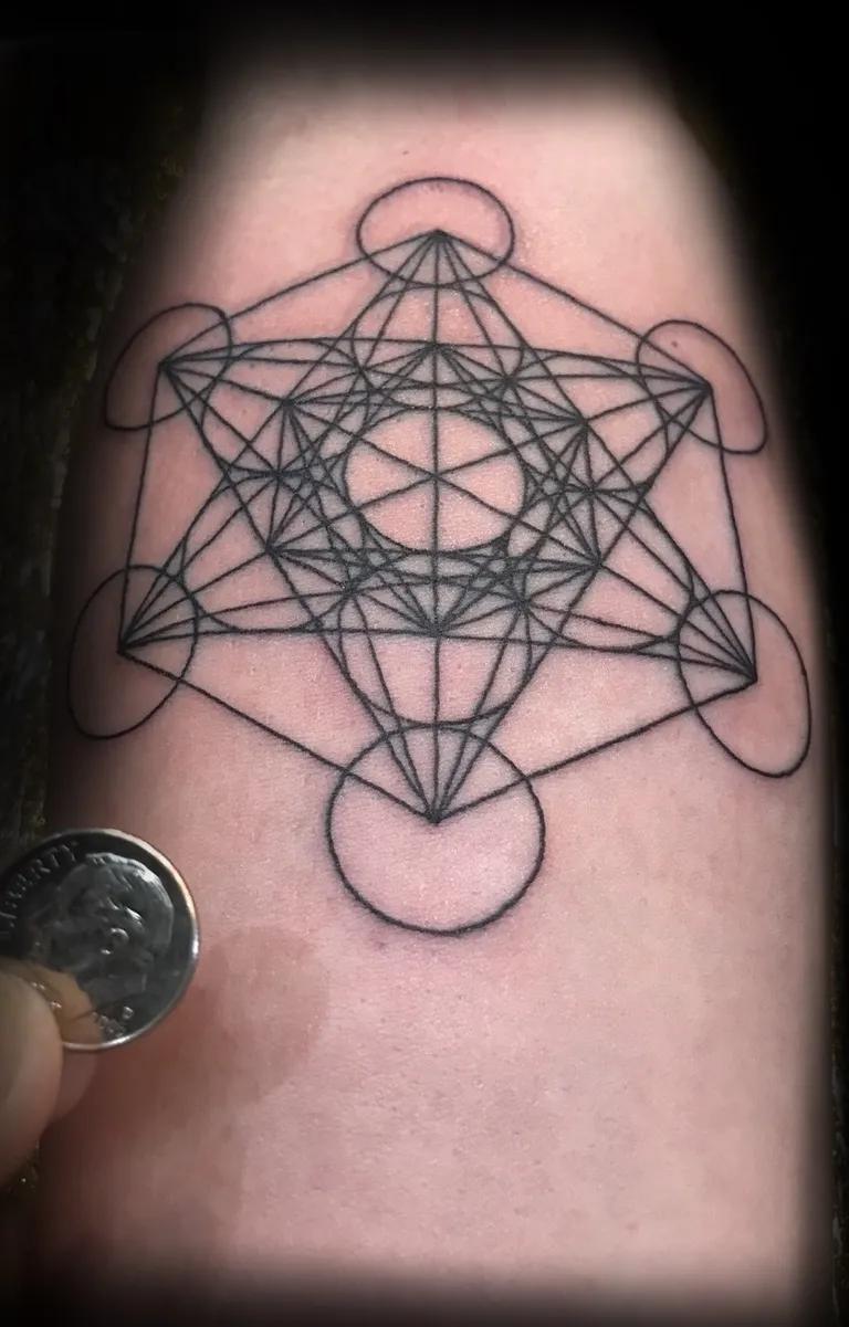 Geometry tattoo by Kurt (Tatzilla) at Golden Child Tattoo in Escondido