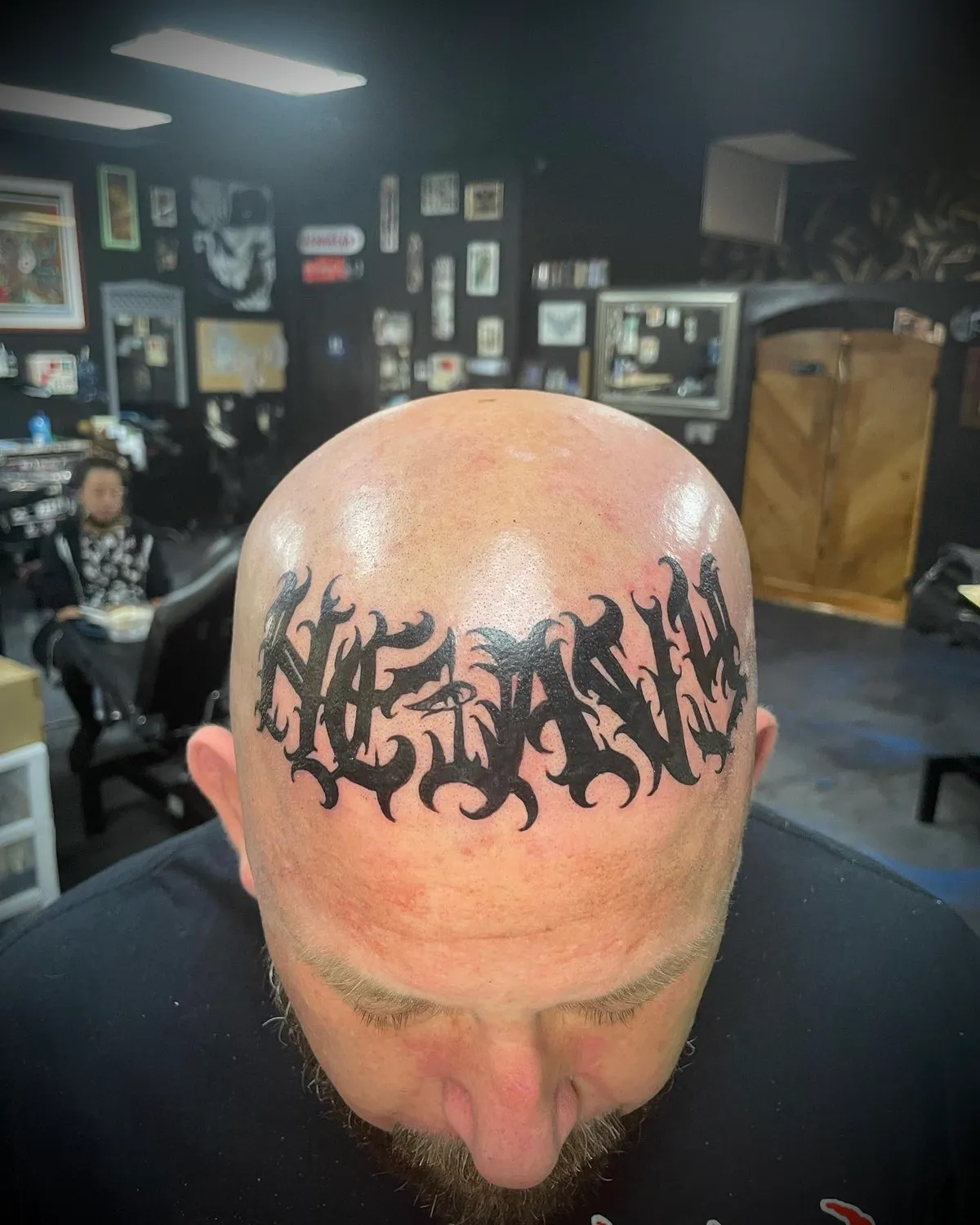Script & Lettering tattoo by Brandon Castillo AKA Sixer at Golden Child Tattoo in Escondido