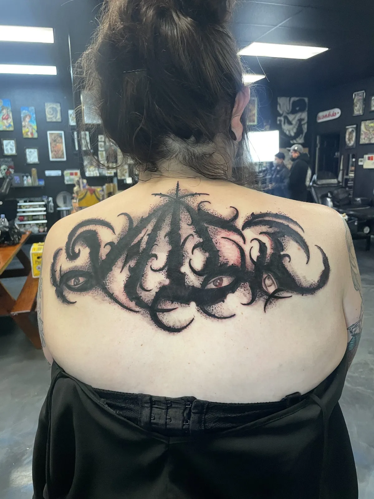 Script & Lettering tattoo by Brandon Castillo AKA Sixer at Golden Child Tattoo in Escondido