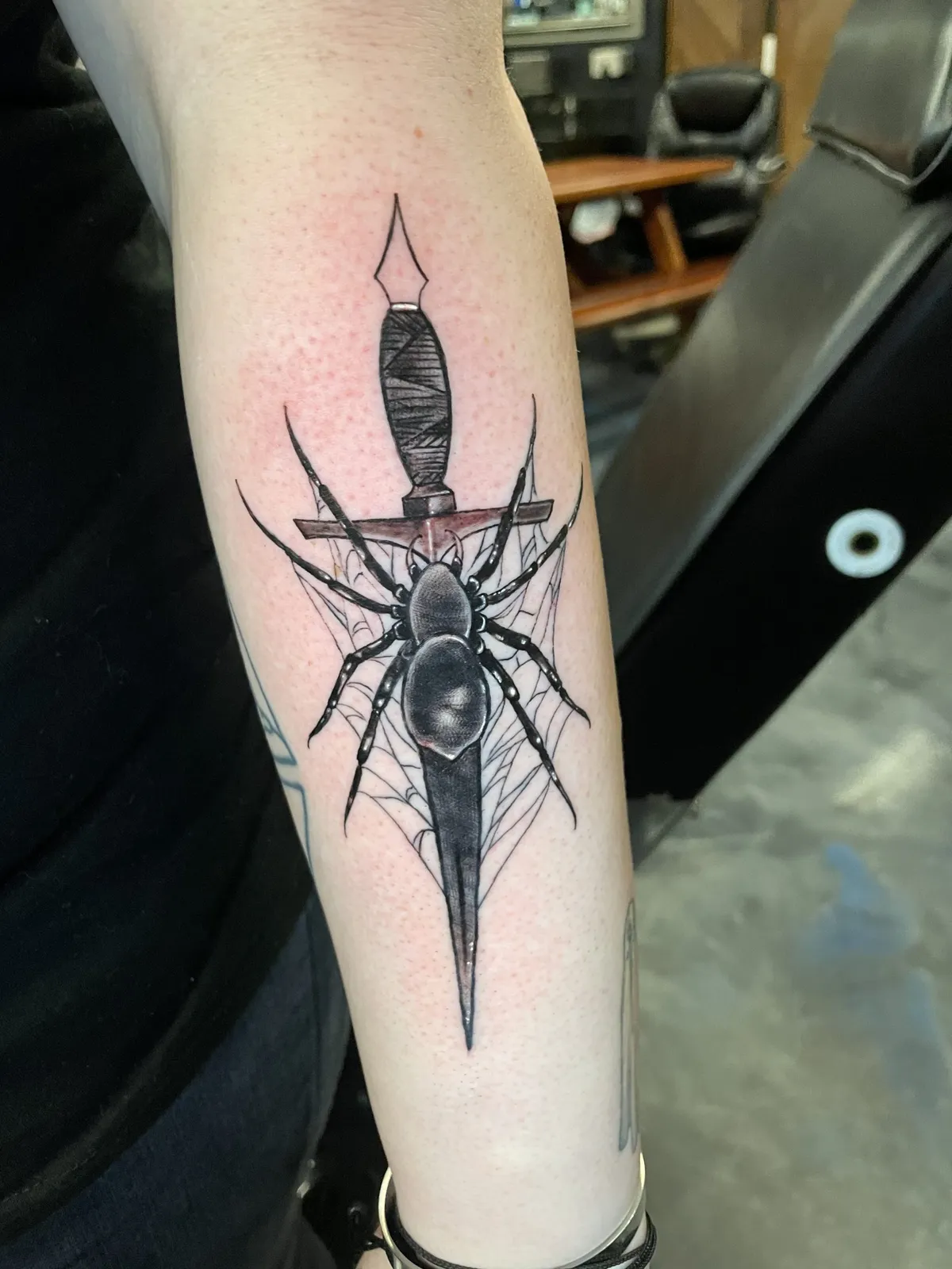 Neo-Traditional tattoo by Brandon Castillo AKA Sixer at Golden Child Tattoo in Escondido