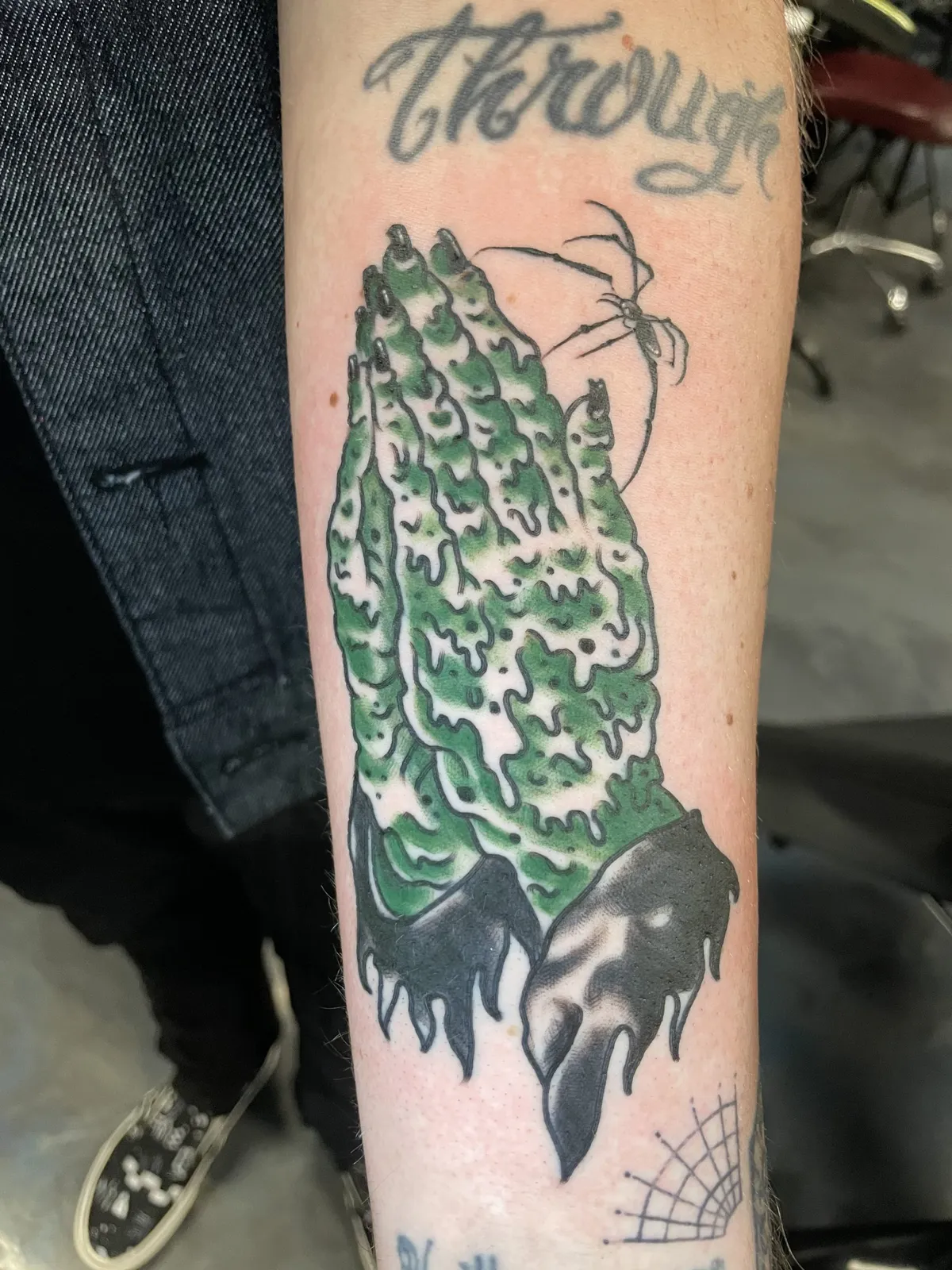 Neo-Traditional tattoo by Brandon Castillo AKA Sixer at Golden Child Tattoo in Escondido
