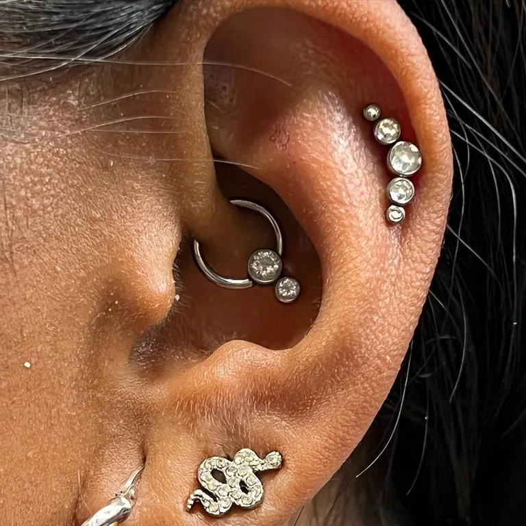 piercing by Renae AKA Birdie at Golden Child Tattoo in Escondido