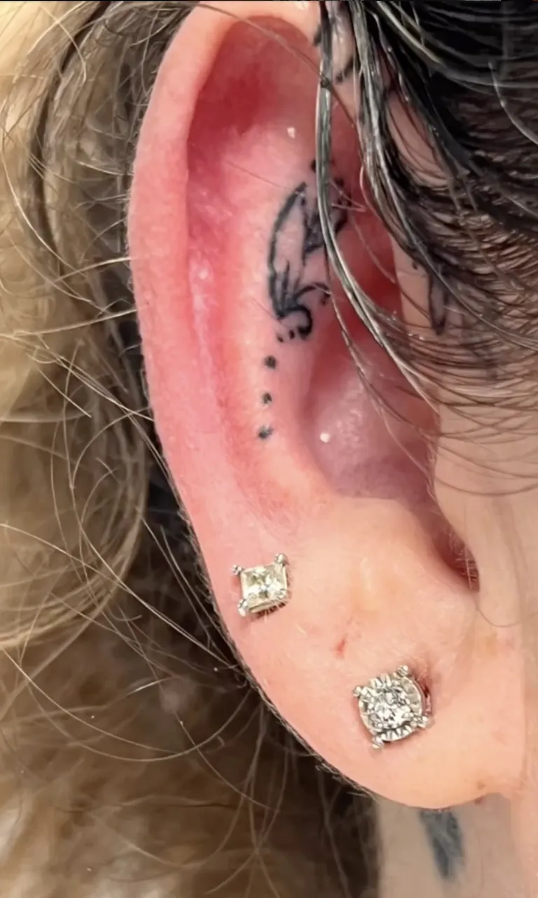 Piercing work by the Golden Child piercing team in Escondido