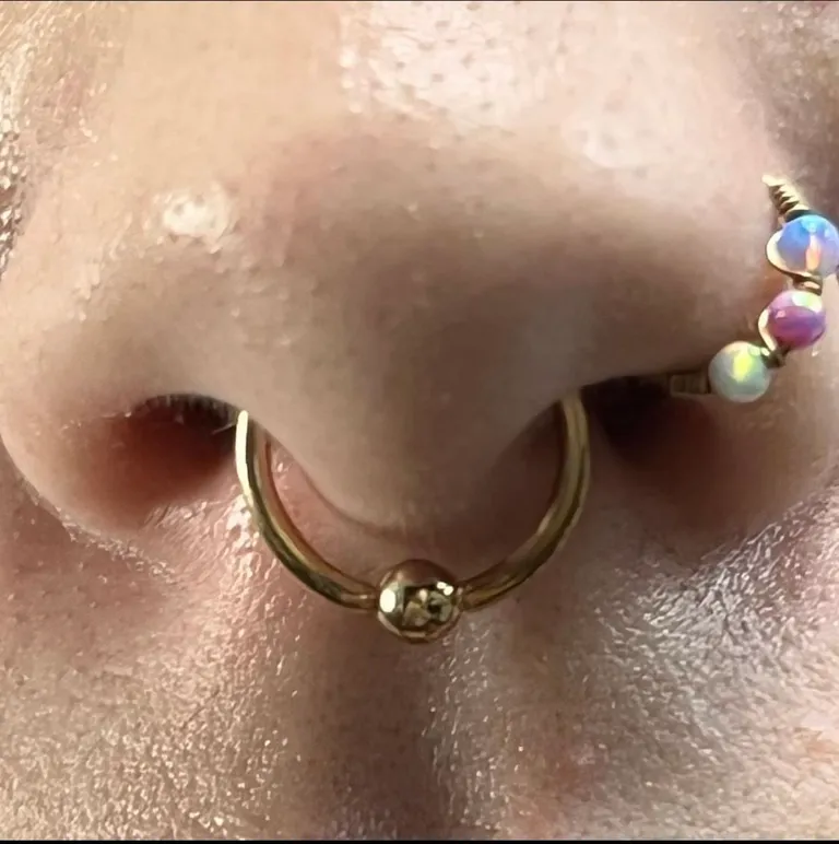 Piercing work by the Golden Child piercing team in Escondido