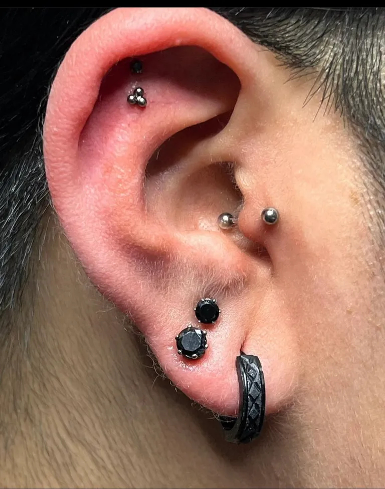 Piercing work by the Golden Child piercing team in Escondido