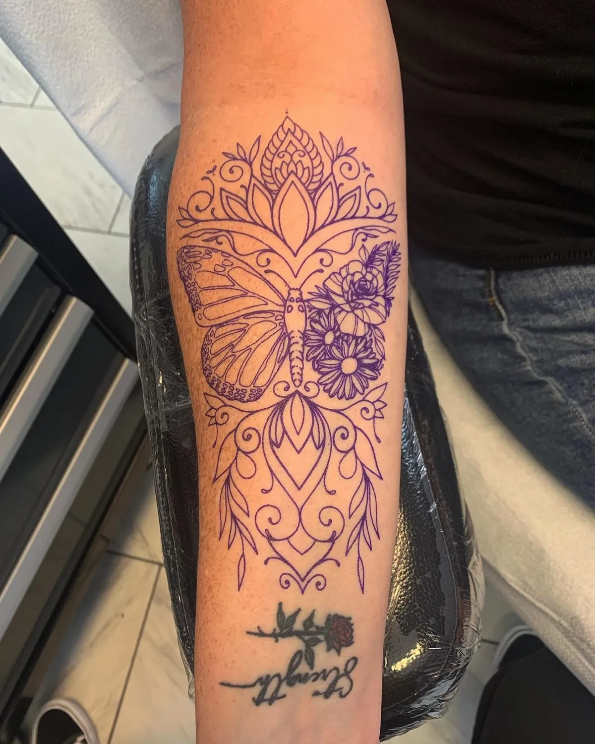 tattoo by Kristine at Golden Child Tattoo in Escondido