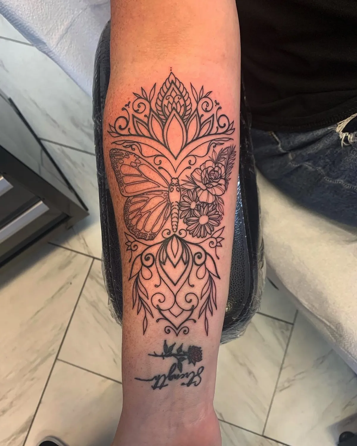 tattoo by Kristine at Golden Child Tattoo in Escondido