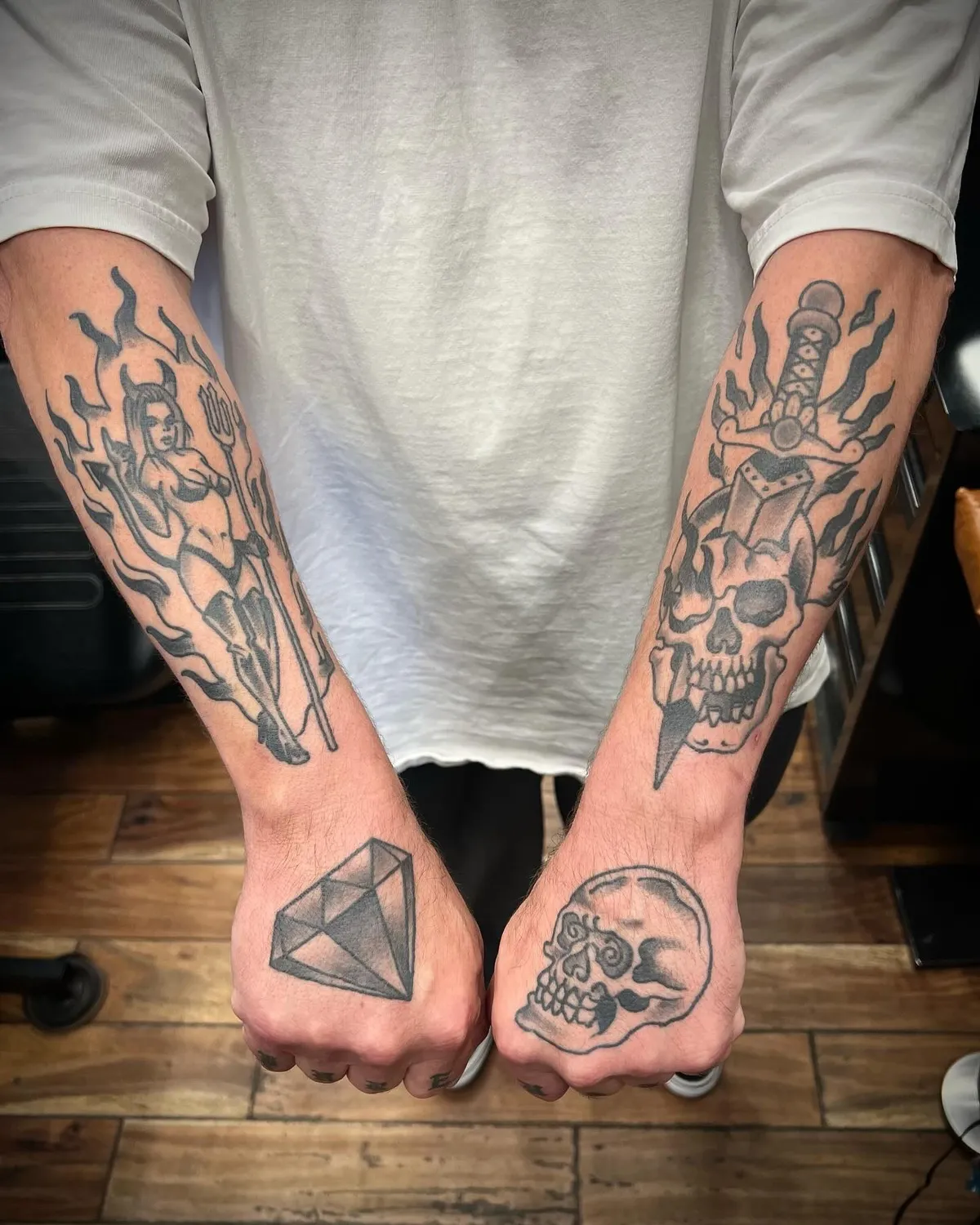 tattoo by Mathias Moretti at Golden Child Tattoo in Escondido