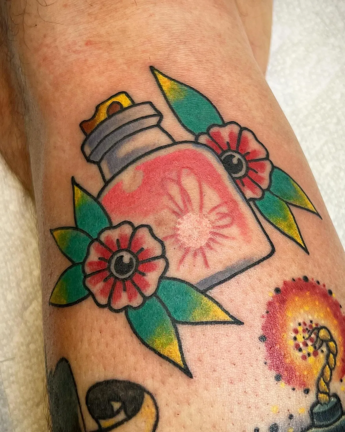 tattoo by Mathias Moretti at Golden Child Tattoo in Escondido
